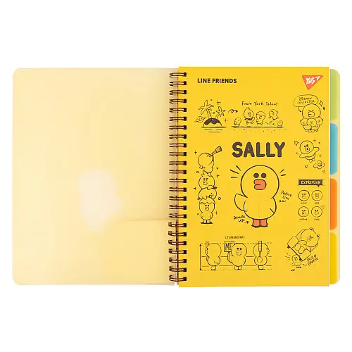 Тетрадь для записей YES А5 80 л софт-тач Line Friends Sally (765736)