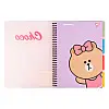 Тетрадь для записей YES В5 80 л софт-тач Line Friends Choco (765740)