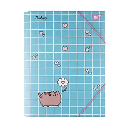 Папка YES A4 на резинке Pusheen. Hearts (492215)