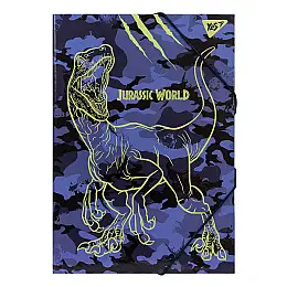 Папка для труда YES картонная A4 JURASSIC WORLD (491556)