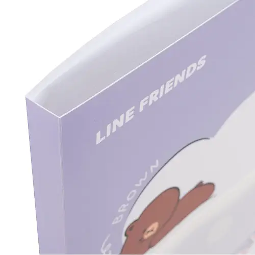 Папка на 20 файлов YES А4 Line Friends с фронтальным карманом (492102)