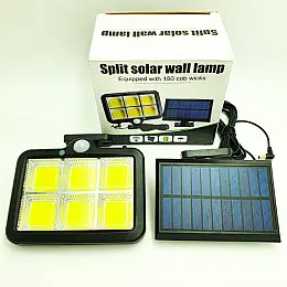 Лампа-ліхтар LED з датчиком руху на сонячній батареї Wall lamp LF-1723 (hub_nkni39612)