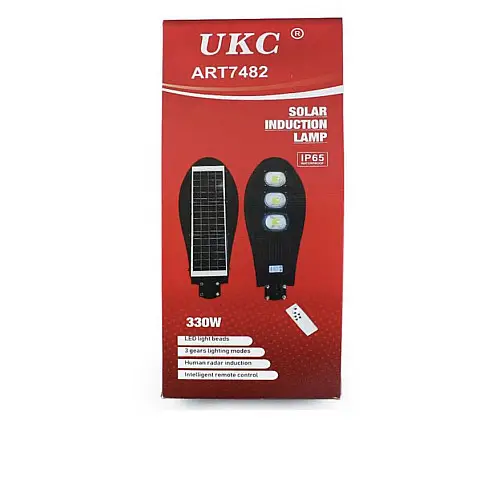 Светильник уличный с солнечной панелью UKC 7482 330W с пультом Черный