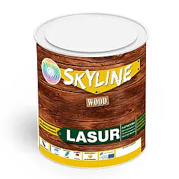 Лазурь декоративно-защитная для обработки дерева SkyLine LASUR Wood Тик 750 мл