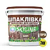 Шпаклівка для дерева готова до застосування акрилова SkyLine Wood Горіх 7 кг