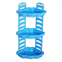 Полка настенная Efe plastics Роса 21х21х59см MEF-D-01-2 Голубая (SK000667)