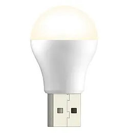 Лампа світлодіодна для повербанка Lesko USB 2023 Тепле світло (10412-51832)