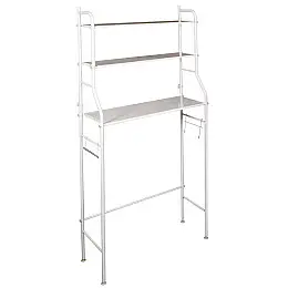 Полиця-стелаж над унітазом RIAS TW-101 підлогова 160х47х25 см White (3_01602)