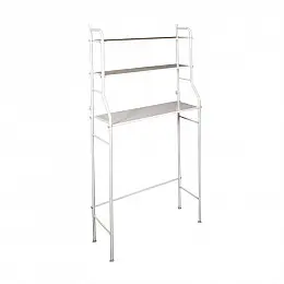 Полка-стеллаж над стиральной машиной RIAS Laundry Rack TW-106 напольная 68х26х168 см White (3_01646)