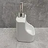Дозатор для жидкого мыла 400 мл с подставкой для губки BonaDi 851-292 White