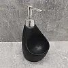 Дозатор жидкого мыла 350 мл с подставкой для губки BonaDi 851-312 Black