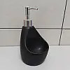 Дозатор жидкого мыла 350 мл с подставкой для губки BonaDi 851-312 Black