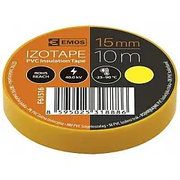 Ізолента EMOS PVC 15/10 YELLOW