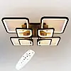 Стельова LED люстра світлодіодний світильник Sunlight чорний 5631/4+4