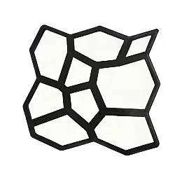 Форма Lesko B50X50 пластикова для виготовлення тротуарної плитки бруківки для бетону цементу (12198-67741)
