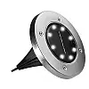 Садовый уличный светодиодный фонарь-подсветка на солнечной батарее Solar Disk Lights 8 LED 164-12328830
