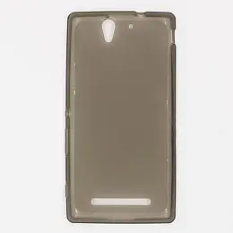Силиконовый чехол TPU Matte для Sony Xperia C3 D2533/D2502 Серый (CC-10006-2)