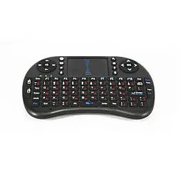 Клавиатура беспроводная MHZ MWK08/i8 LED touch  с подсветкой Черный (007442)