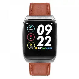 Фітнес браслет Smart Band ST E58 Тонометр + ЕКГ + ППГ Коричневий (SBE58TEK)