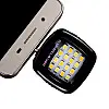 Селфі спалах Lesko 16LED 3.5 мм Black (3968-11324)