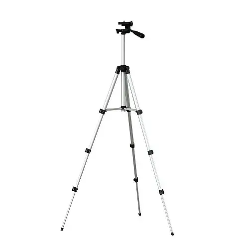 Высокий штатив для фотоаппарата OOOPS Tripod 3110, тренога держатель для телефона (1007447-Silver-1)