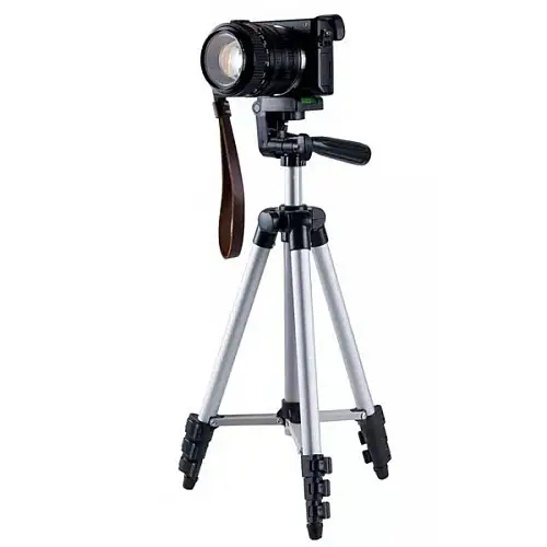 Высокий штатив для фотоаппарата OOOPS Tripod 3110, тренога держатель для телефона (1007447-Silver-1)