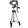 Высокий штатив для фотоаппарата OOOPS Tripod 3110, тренога держатель для телефона (1007447-Silver-1)
