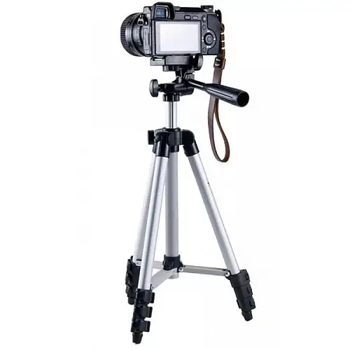 Высокий штатив для фотоаппарата OOOPS Tripod 3110, тренога держатель для телефона (1007447-Silver-1)