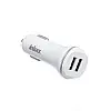 Автомобільний зарядний пристрій inkax CC-12 2USB 2.1A microUSB White (av087-hbr)