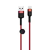Кабель USB XO NB117 USB - Lightning Червоно-Чорний