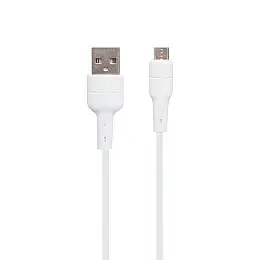 Кабель USB Borofone BX30 Silicone USB - Micro USB Білий
