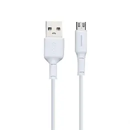 Кабель USB XO NB112 USB - Micro USB Білий