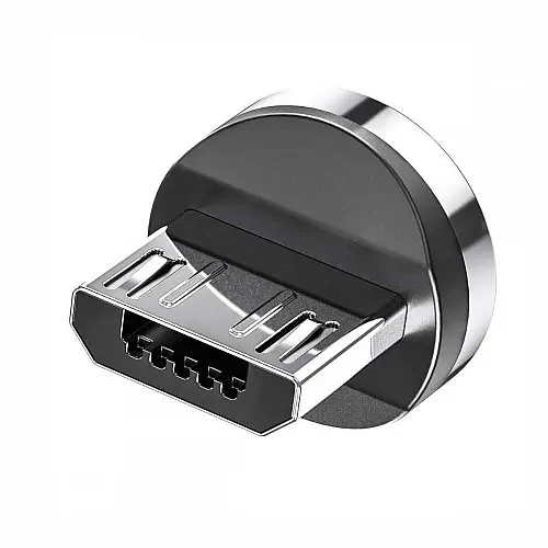 Коннектор магнитный для кабеля зарядки Topk Led AM23 Micro-USB Black (my020-hbr)