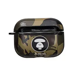 Футляр для навушників Airpods Pro Glossy Brand Aape green