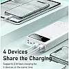 УМБ REMAX Mengine Series RPP-112 30000mAh 2.1A*4 USB з ліхтариком Білий