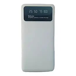 УМБ Power Bank 20000mAh повербанк с экраном и фонариком White (11226-hbr)