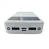 УМБ Power Bank 20000mAh повербанк с экраном и фонариком White (11226-hbr)