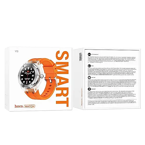 Смарт часы Smart Watch Hoco Y13 сенсорний экран Блютуз 5.0 магнитная зарядка емкостью 220mAh Orange