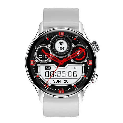 Смарт-часы Smart Watch XO J4 Блютуз v5.0 / NFC,емкостью 280mAh,IP68 /Android, iOS Silver