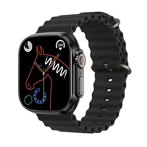 Смарт-часы Smart Watch XO M8 Pro Блютуз v5.0,емкостью 280mAh,IP68 /Android, iOS 3D экран диагональ 1.96 / 49mm Black
