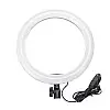 Кольцевая LED лампа UFT XD-260 без держателя для телефона и подставки Black (11207-hbr)
