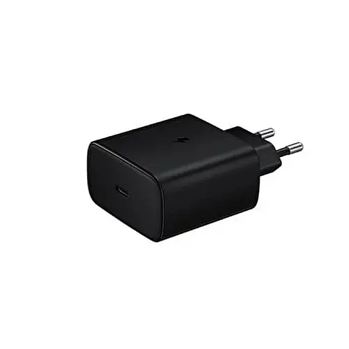 Сетевое зарядное устройство Samsung (EP-TA845XBEGCN) 45W + кабель Type-C - Type-C- черный