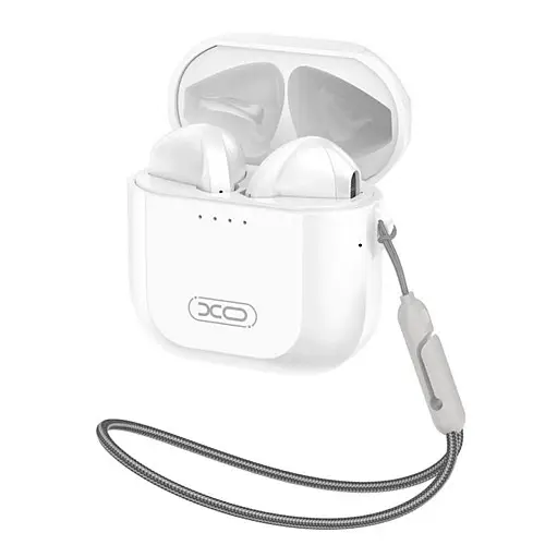 Безпроводные Bluetooth наушники вкладыши в кейсе XO X23 TWS Белые