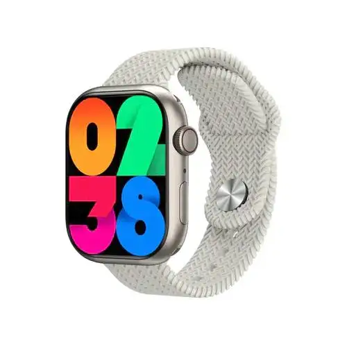 Сенсорные умные смарт-часы Smart HK9 Pro Plus меню на Украинском языке White (16077-hbr)