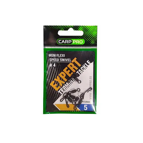 Швидкоз'ємна застiбка на вертлюжку CARP PRO RUN FLEXI-SPEED SWIV