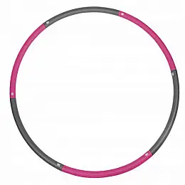 Складной массажный обруч RIAS M-73 Pink-Grey (3_00428)