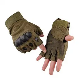 Тактичні рукавички з відкритими пальцями Oakley L Хакі (M_O_070419_23)