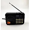 Портативний акумуляторний Knstar FM- радіо coldyir cy-011 З роз'ємом для USB і карти пам'яті чорне