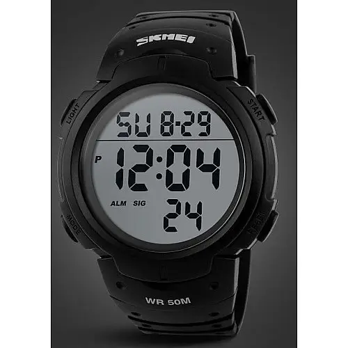 Чоловічий годинник Skmei 1068 Sport Style Чорний