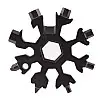 Мультитул-сніжинка з кільцем 18 в 1 CNV SnowFlake Wrench Tool Чорний